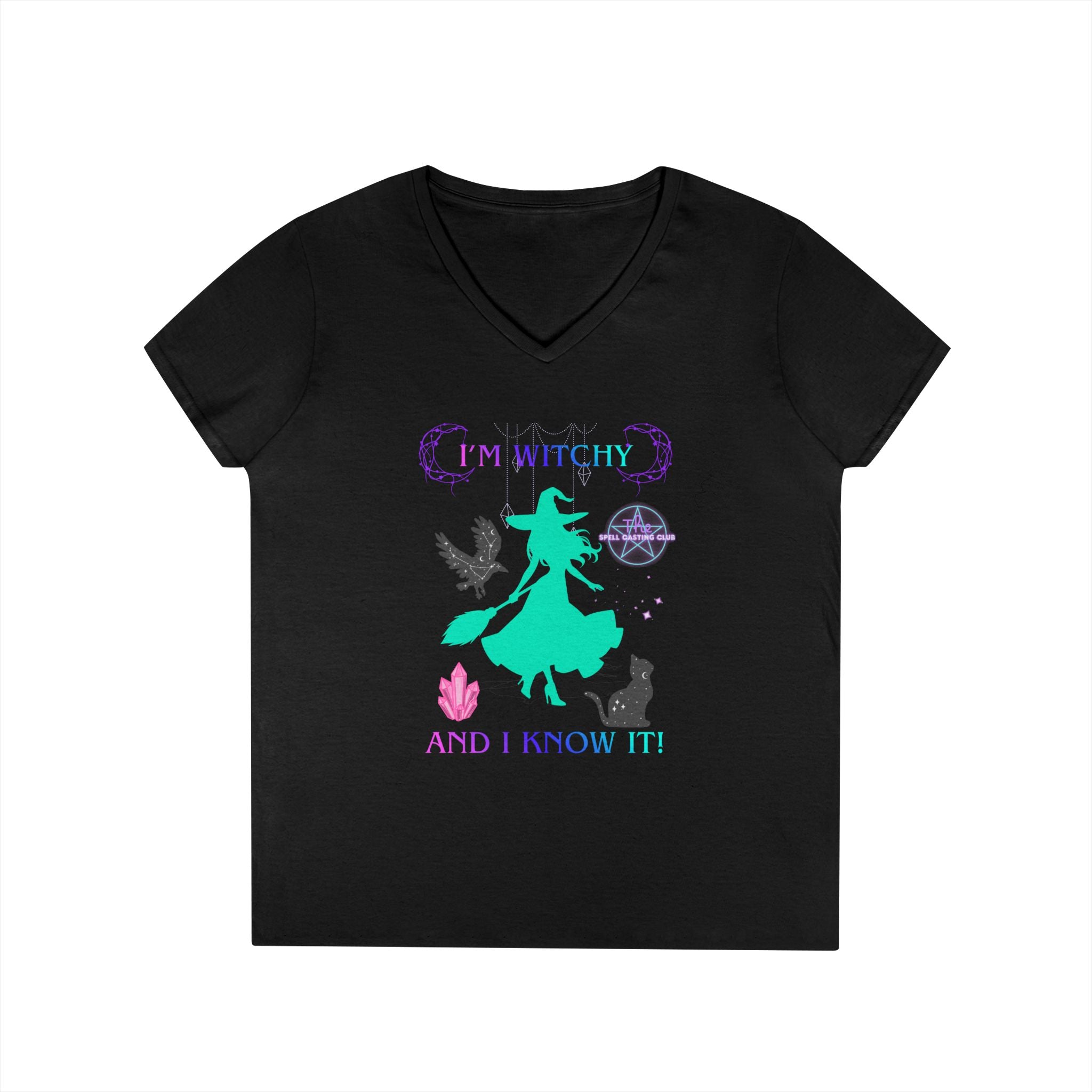 Witchy and I Know It Women's V-Neck Tee