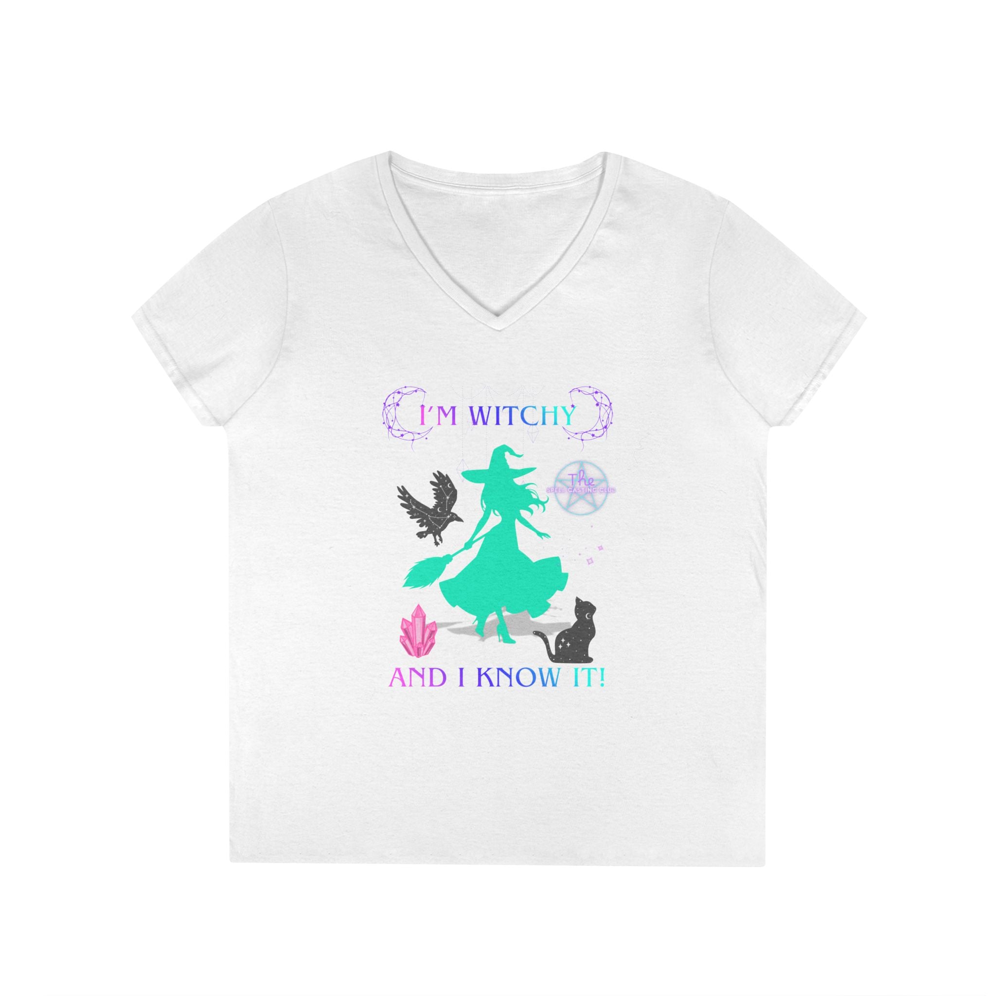 Witchy and I Know It Women's V-Neck Tee