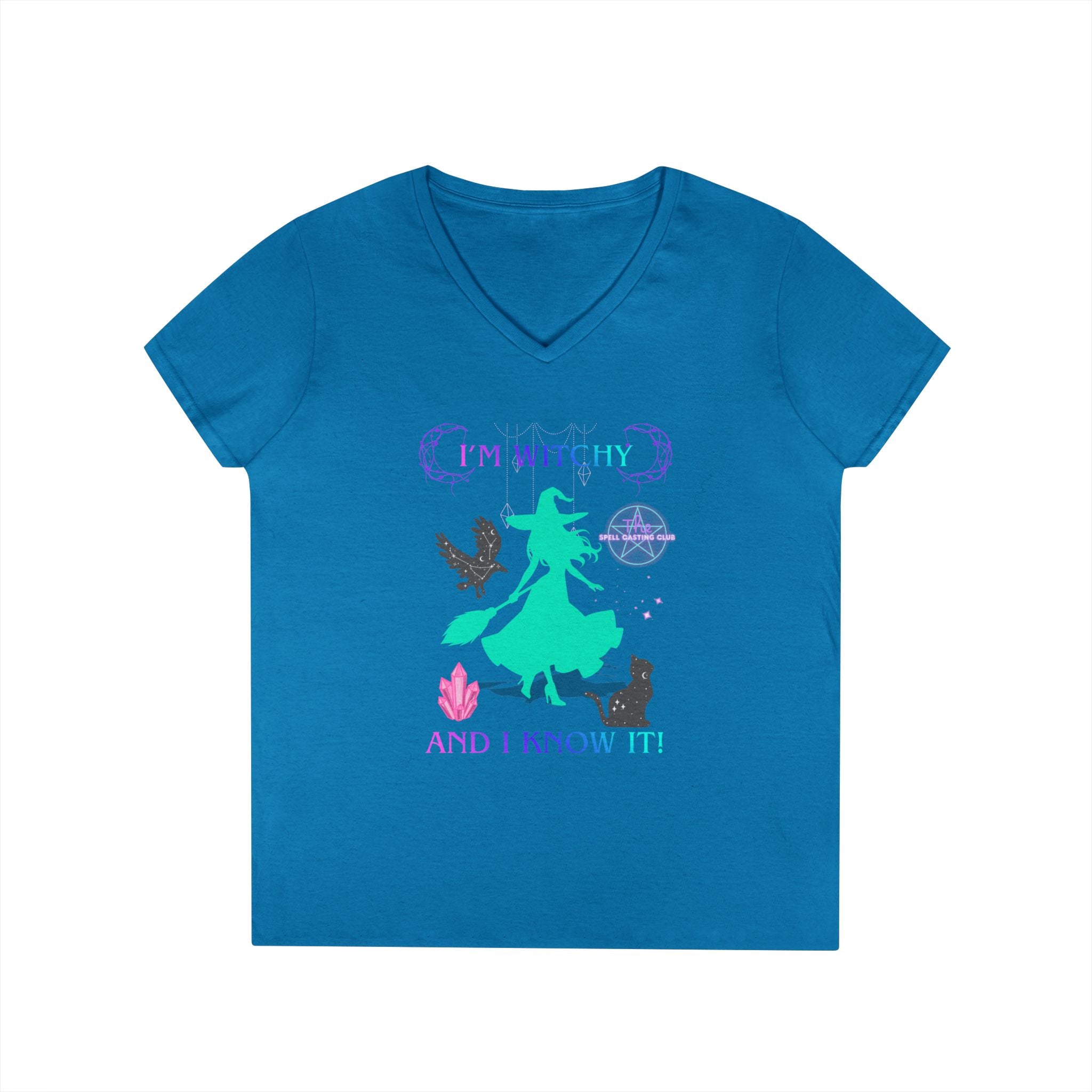 Witchy and I Know It Women's V-Neck Tee