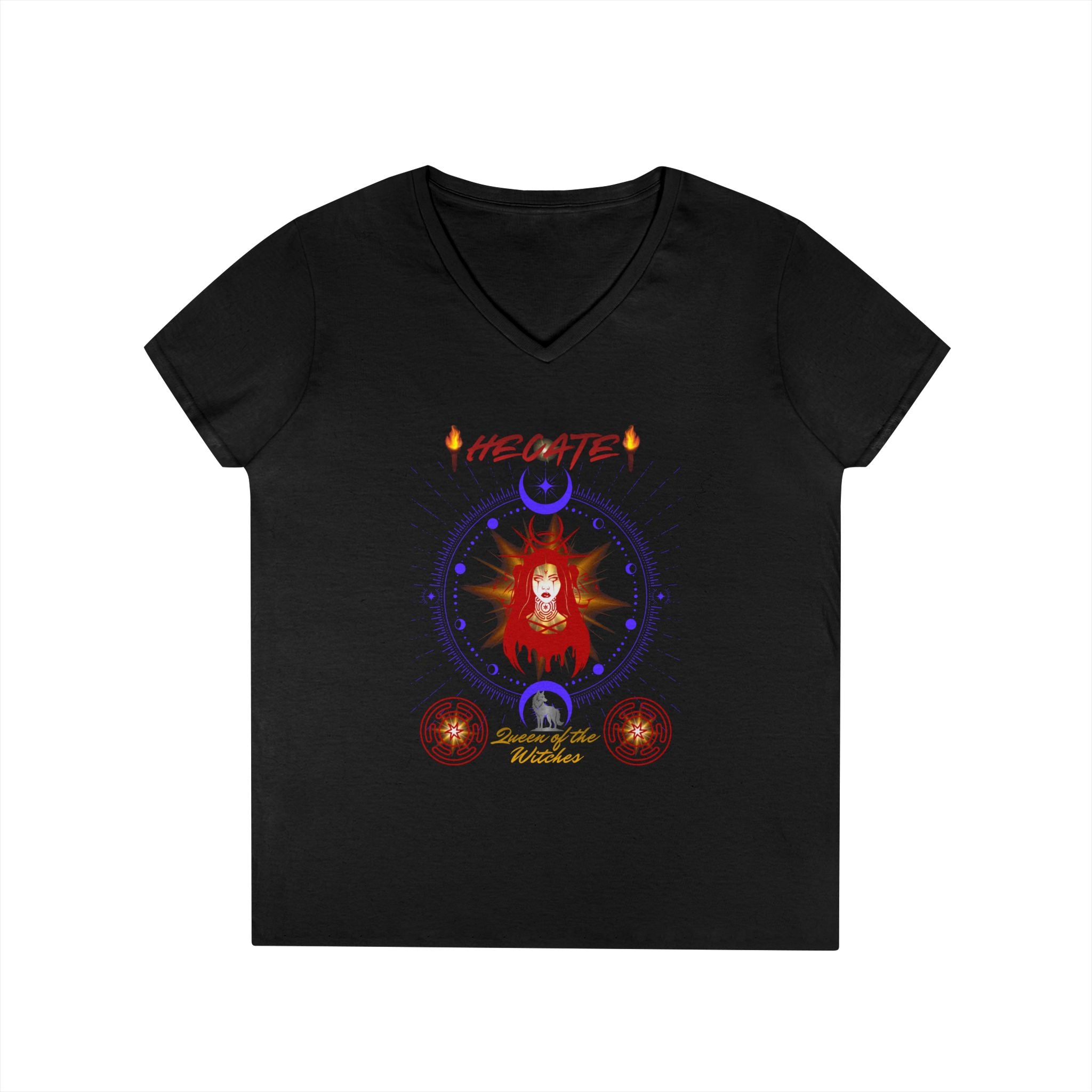 Hecate - Queen of the Witches Women's V-Neck Tee
