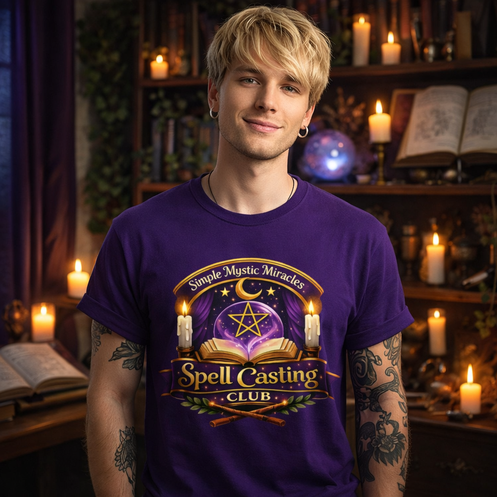 Simple Mystic Miracles Spell Casting Club Tee