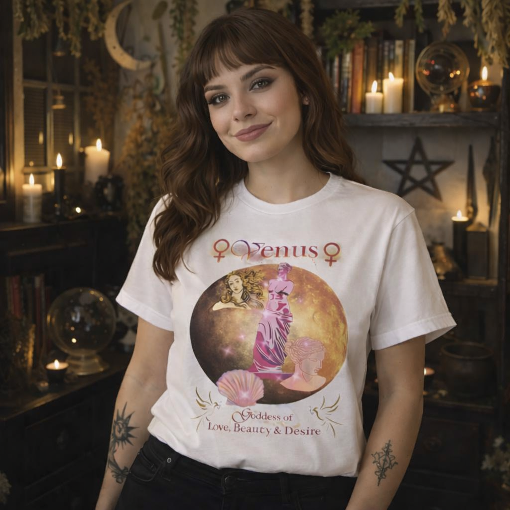 Venus Goddess of Love, Beauty & Desire Tee | Goddess Collection