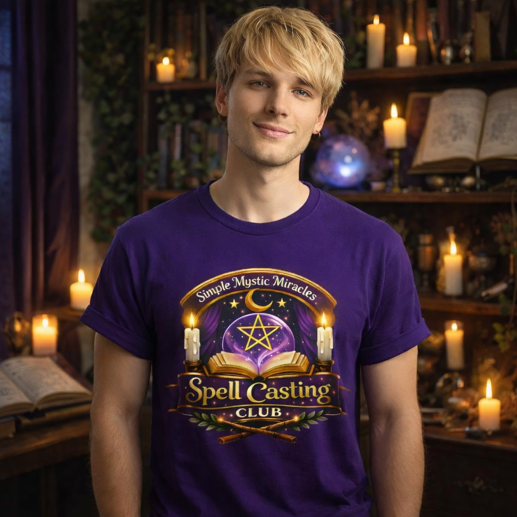 Simple Mystic Miracles Spell Casting Club Tee