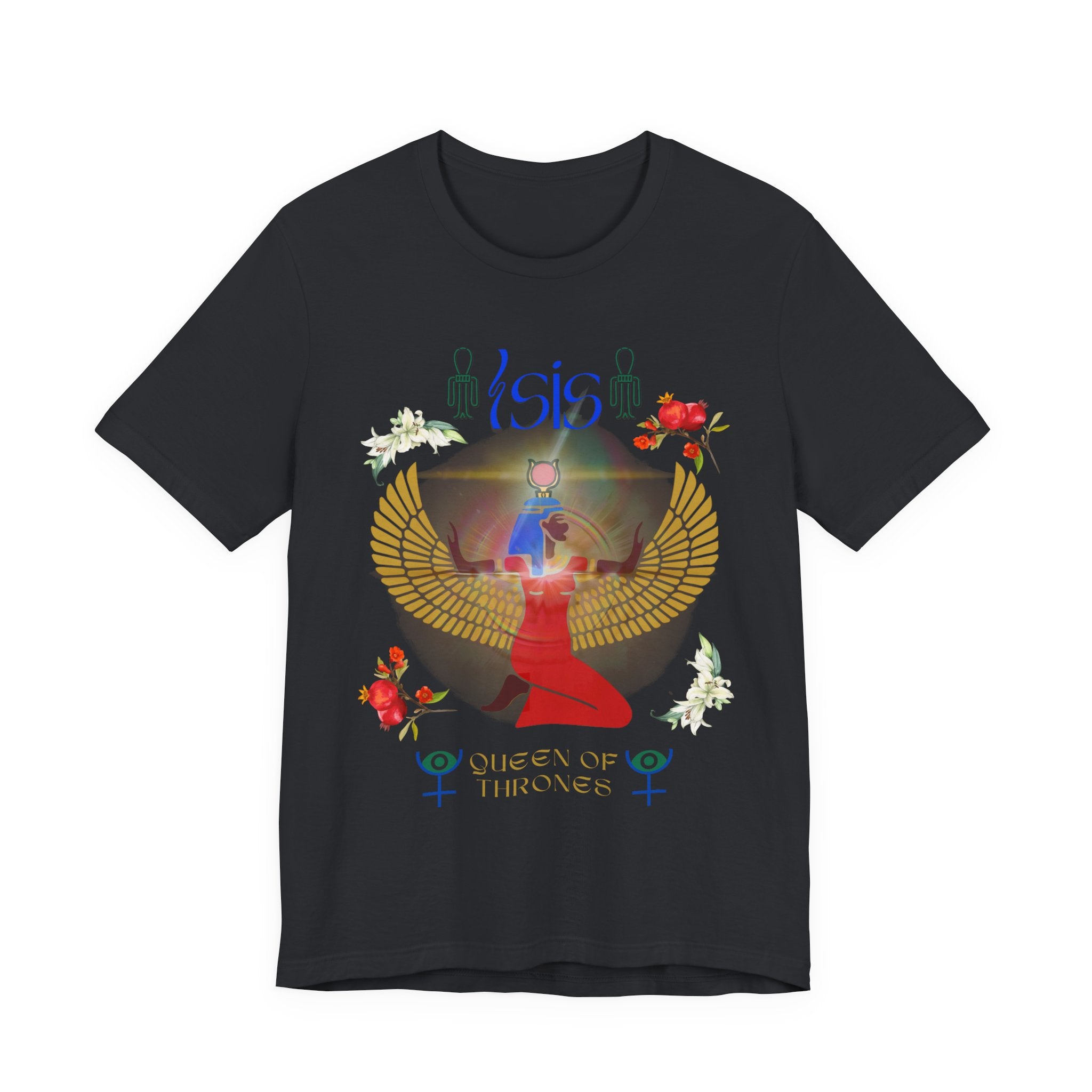 Isis "Queen of Thrones" Mythic Goddess Tee | Goddess Collection