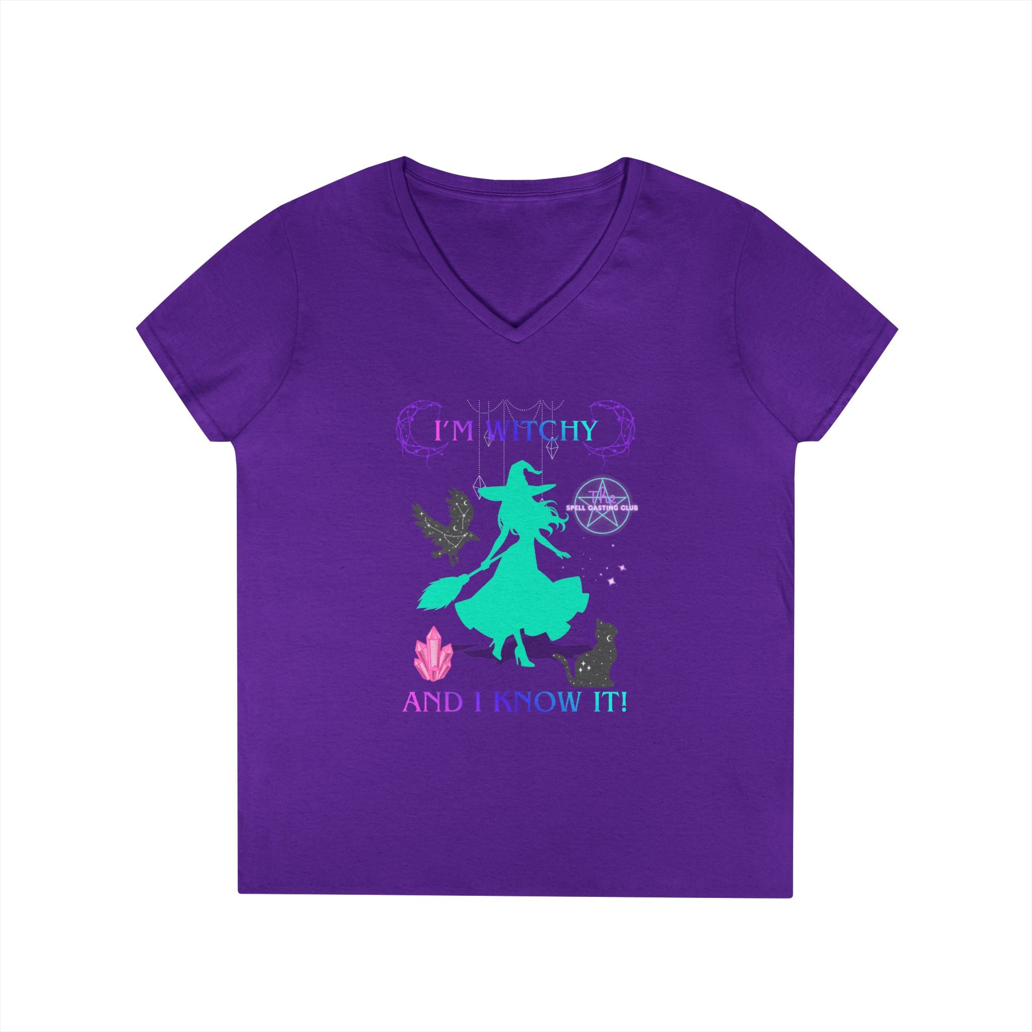 Witchy and I Know It Women's V-Neck Tee