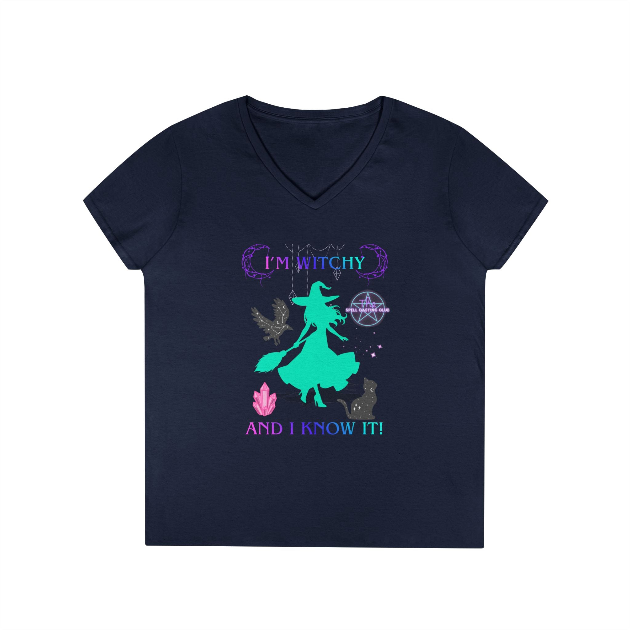 Witchy and I Know It Women's V-Neck Tee