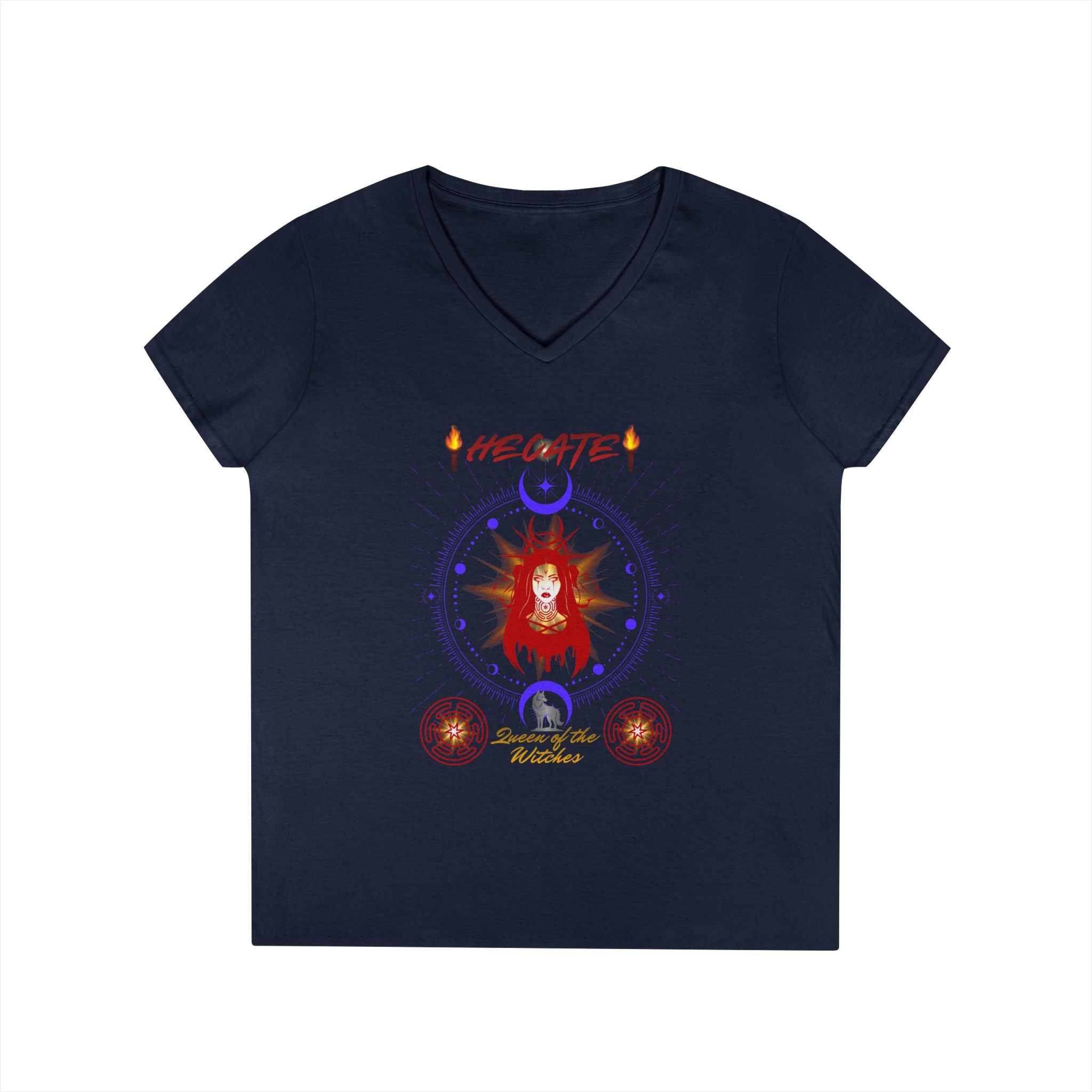 Hecate - Queen of the Witches Women's V-Neck Tee